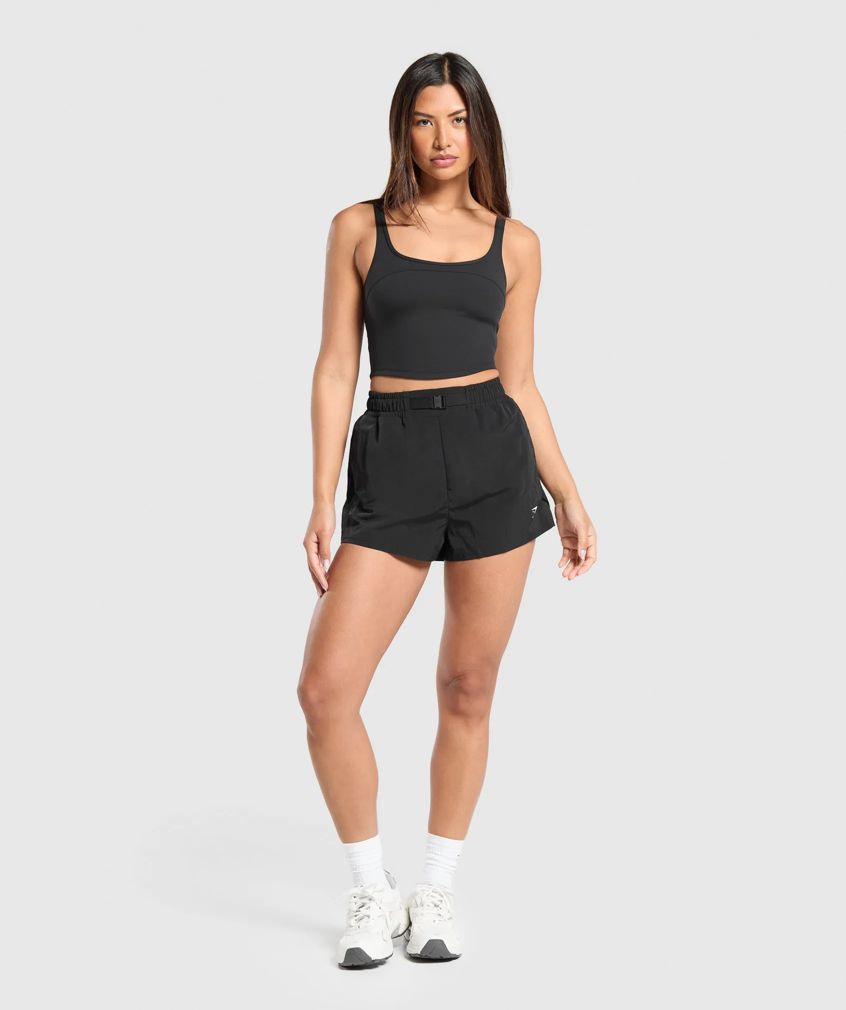Gymshark Buckle Waisted Shorts - Black