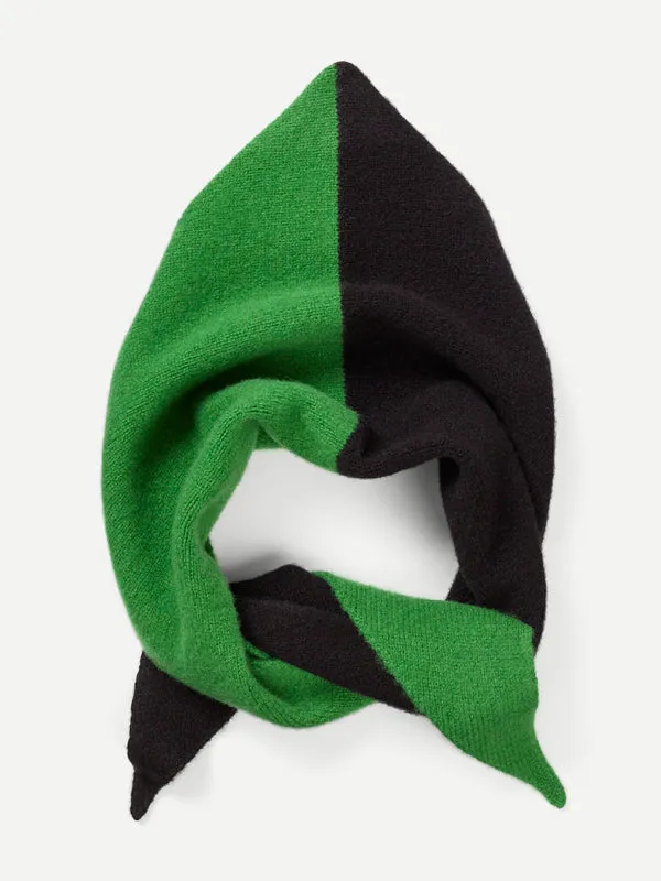 HALF HALF TRIANGLE NECKERCHIEF POPPY & OATMEAL