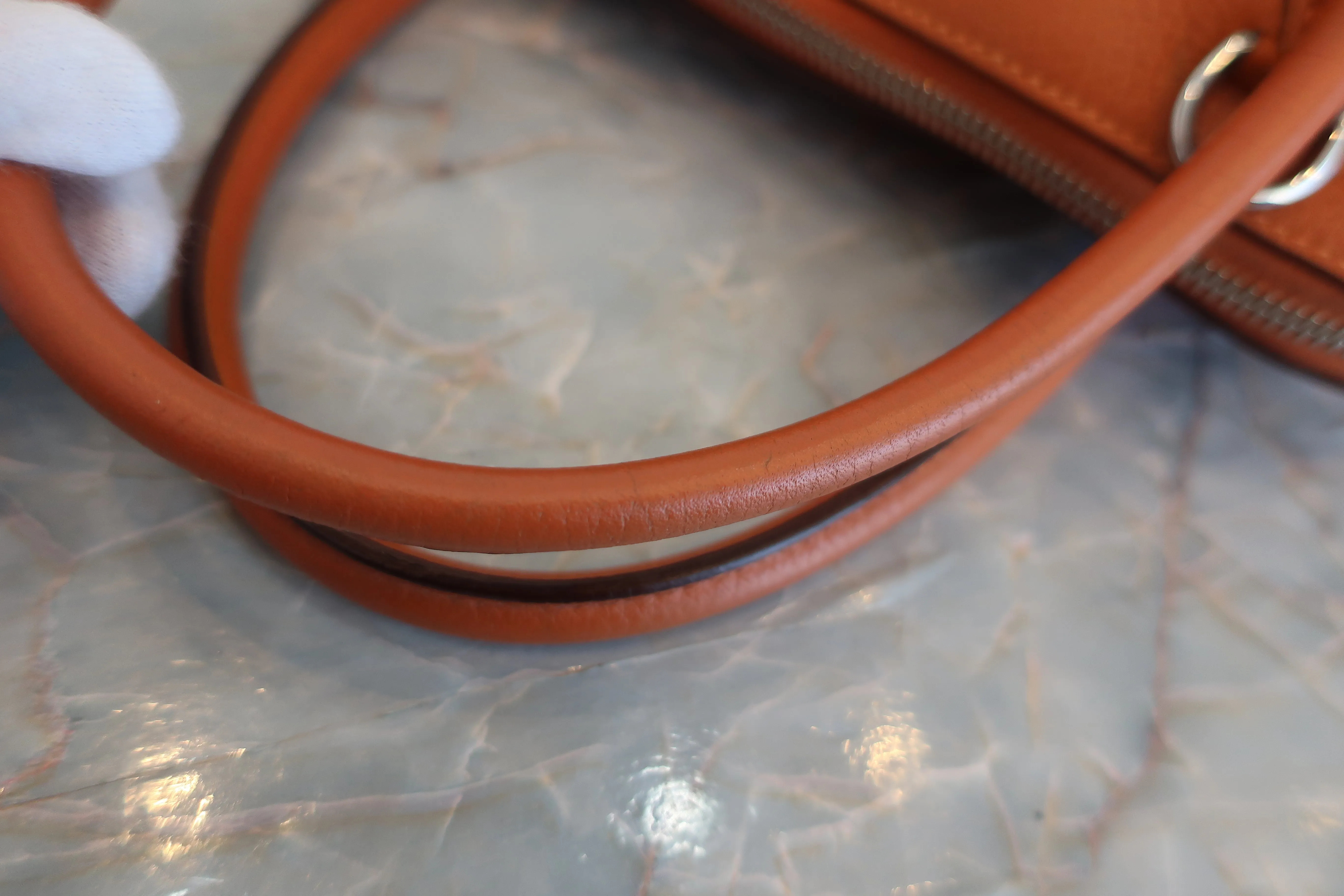 HERMES／エルメス ボリード31 トリヨンクレマンス オレンジ □K刻印 ショルダーバッグ 500100292