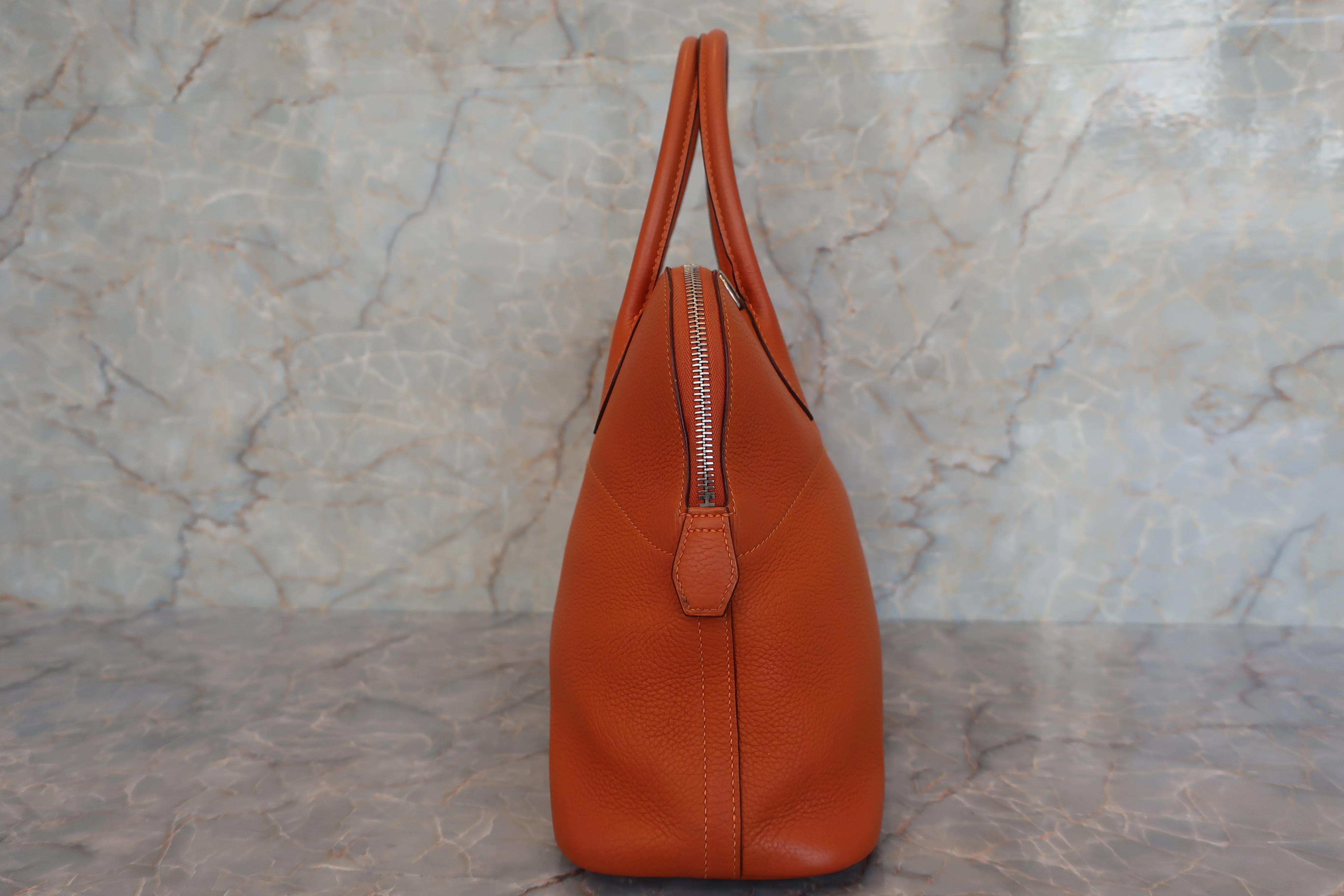 HERMES／エルメス ボリード31 トリヨンクレマンス オレンジ □K刻印 ショルダーバッグ 500100292
