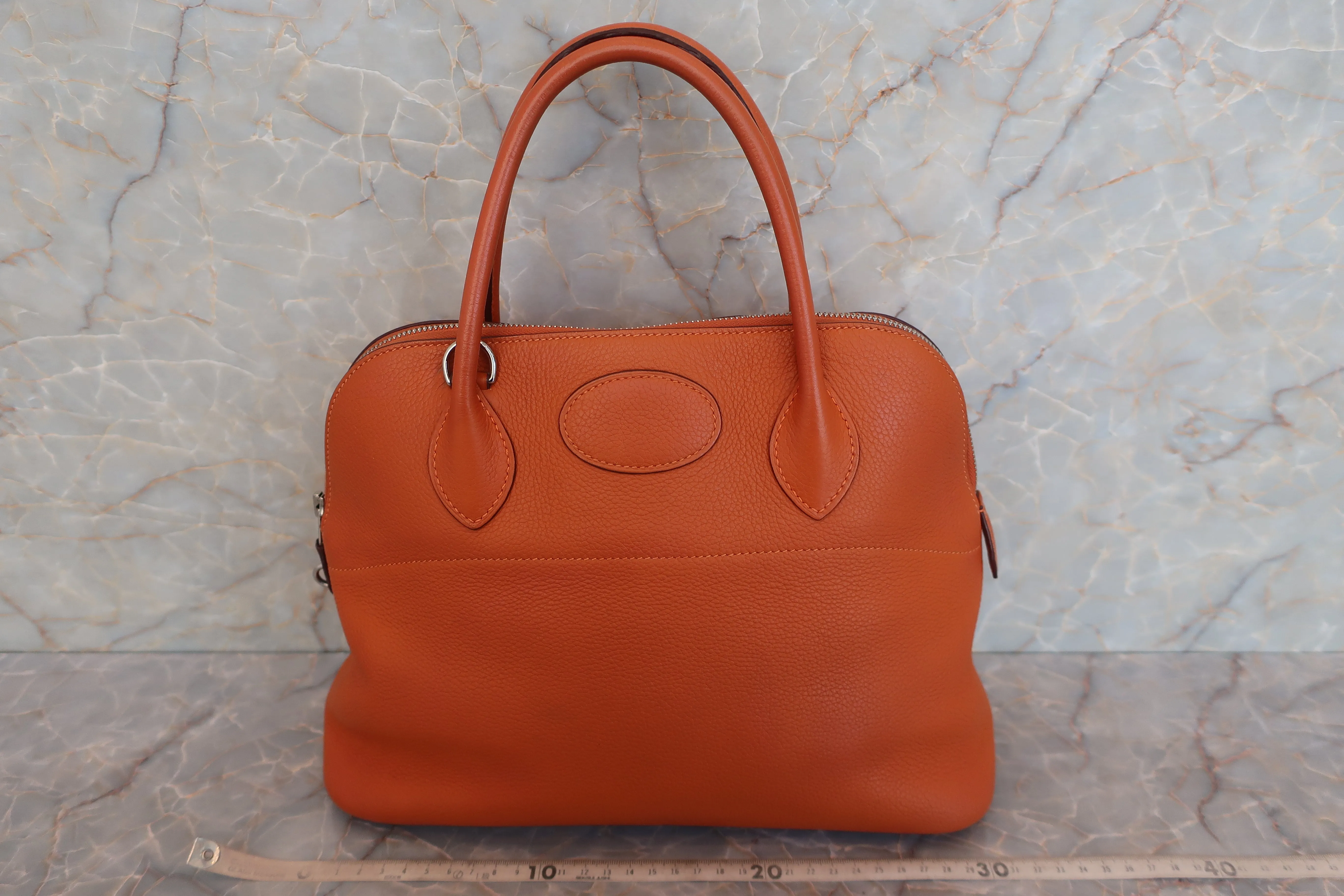 HERMES／エルメス ボリード31 トリヨンクレマンス オレンジ □K刻印 ショルダーバッグ 500100292