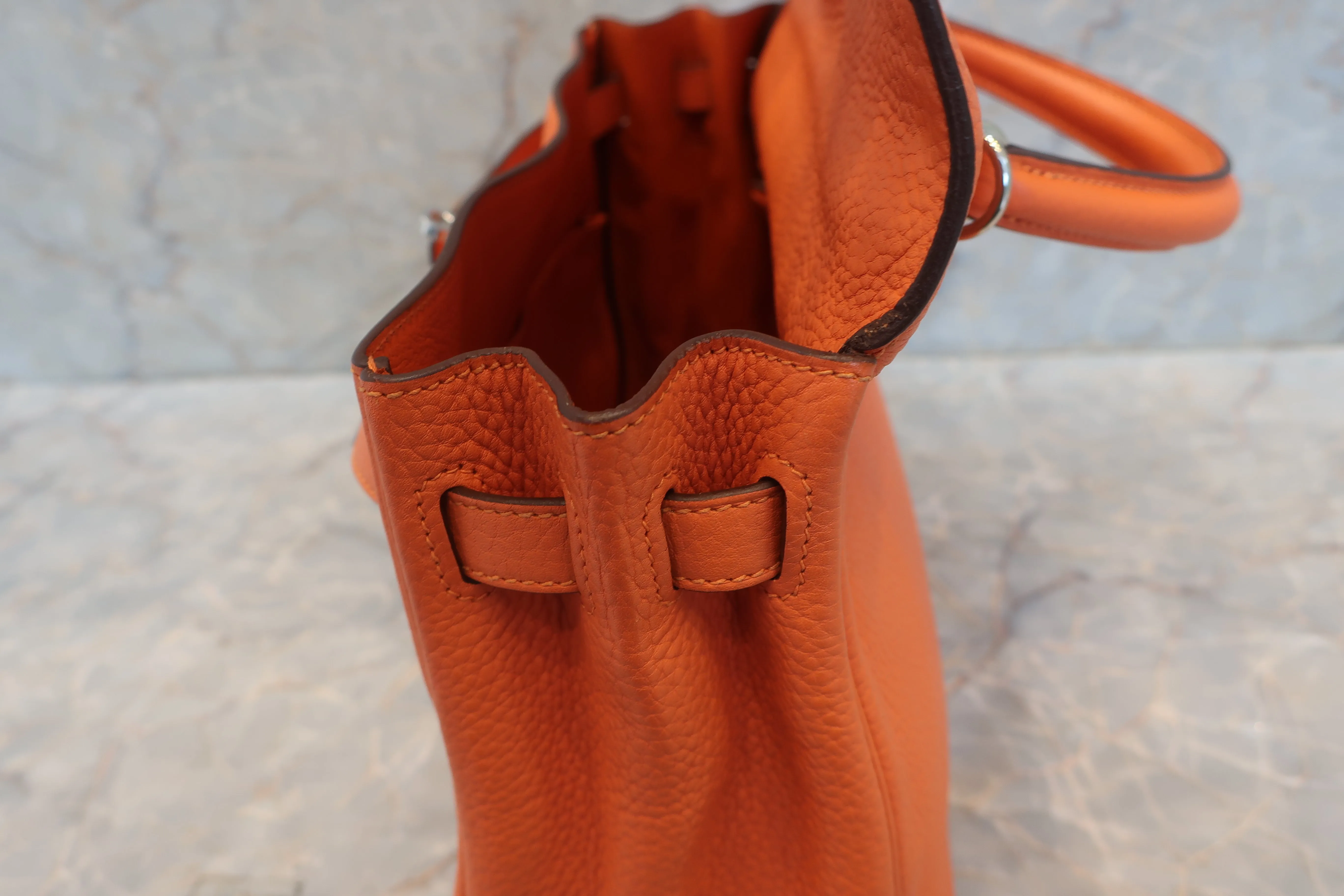 HERMES／エルメス ケリー32 トリヨンクレマンス フー □R刻印 ショルダーバッグ 600080123