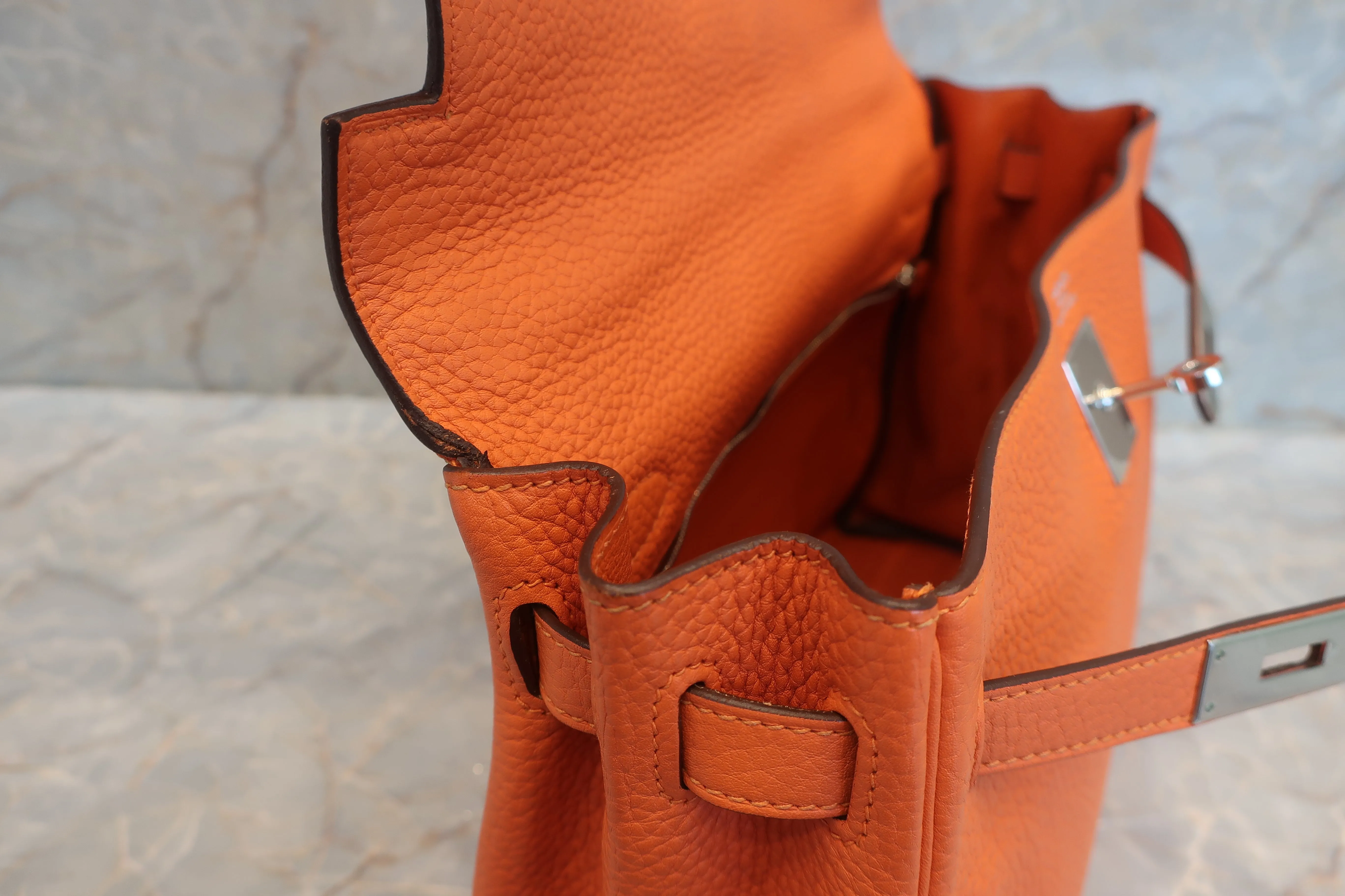 HERMES／エルメス ケリー32 トリヨンクレマンス フー □R刻印 ショルダーバッグ 600080123