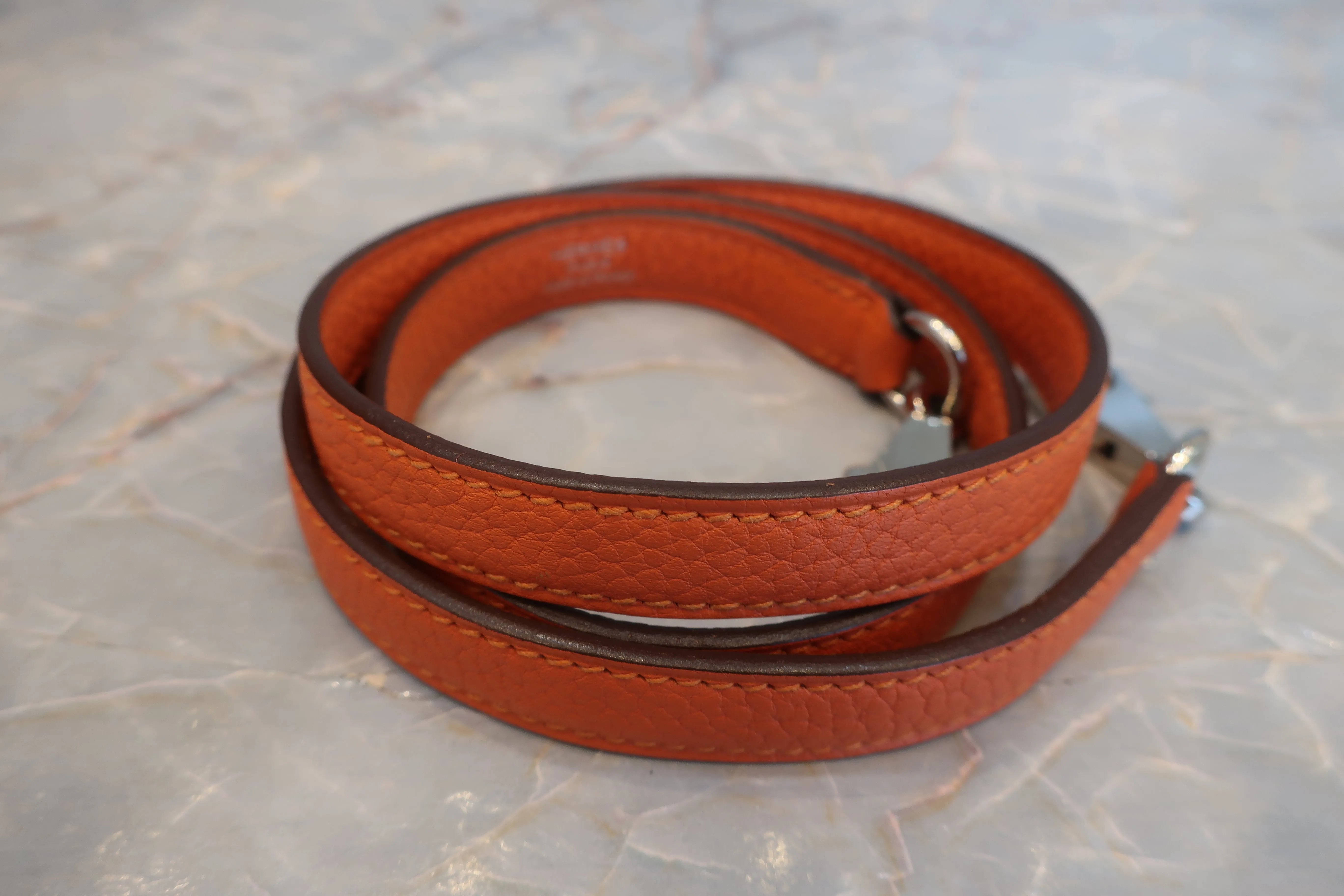 HERMES／エルメス ケリー32 トリヨンクレマンス フー □R刻印 ショルダーバッグ 600080123