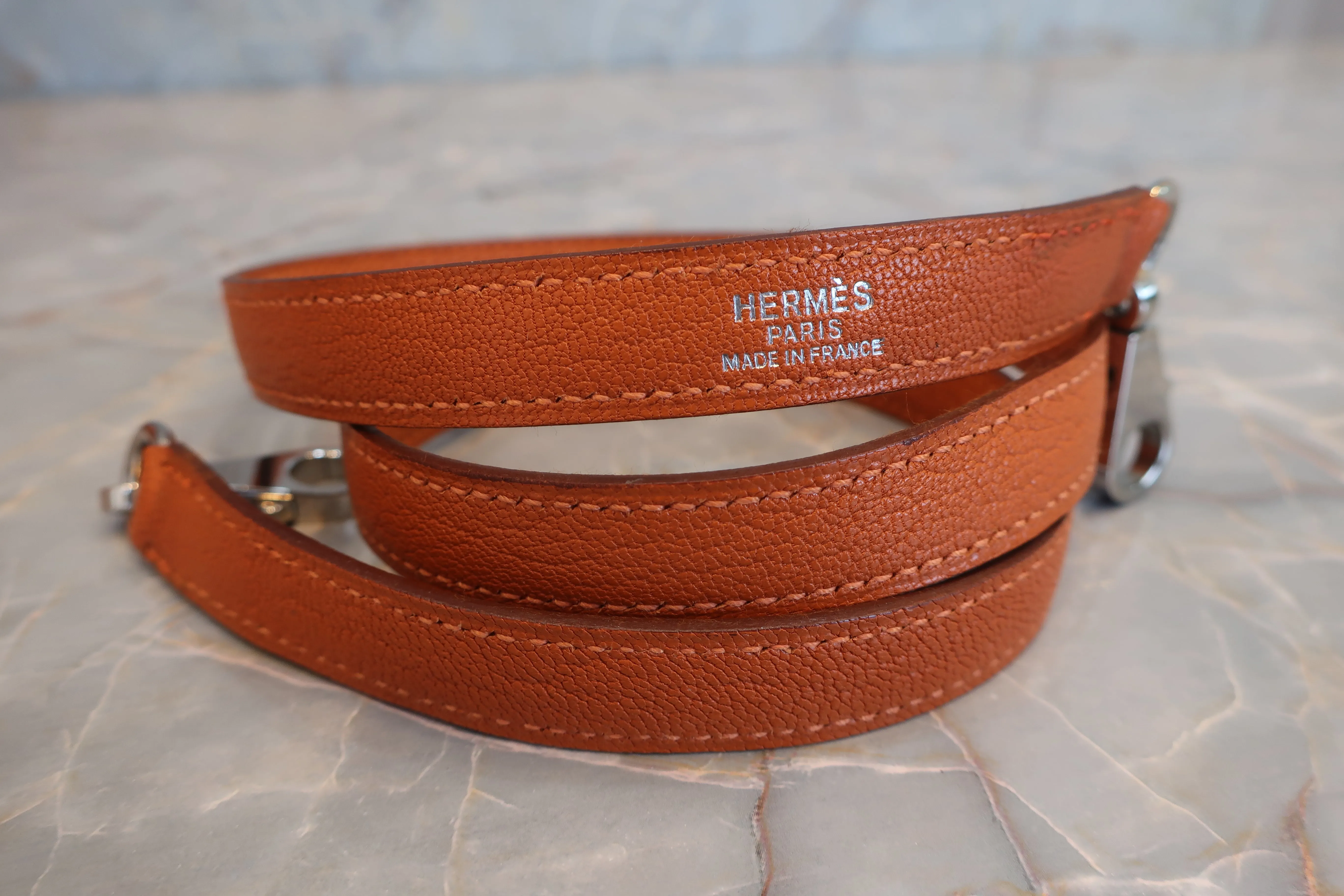 HERMES／エルメス ケリー35 シェーブル オレンジ □H刻印 ショルダーバッグ 600080135