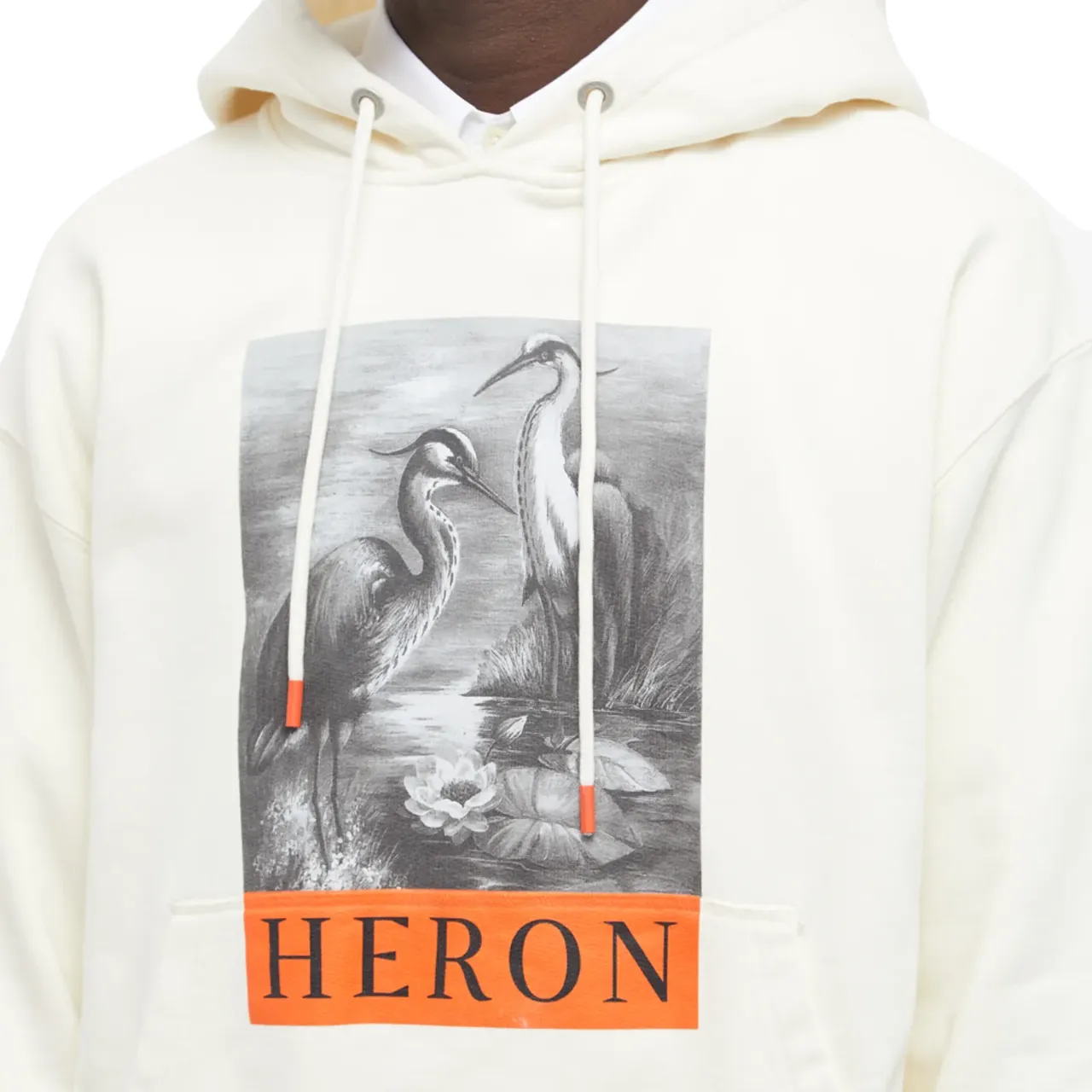 Heron Preston Heron BW Hoodie White Black