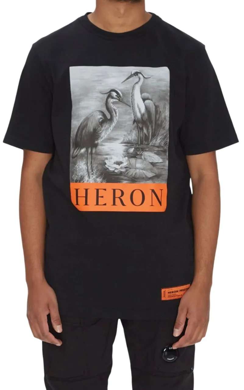 Heron Preston Heron BW Oversized T-Shirt Black White