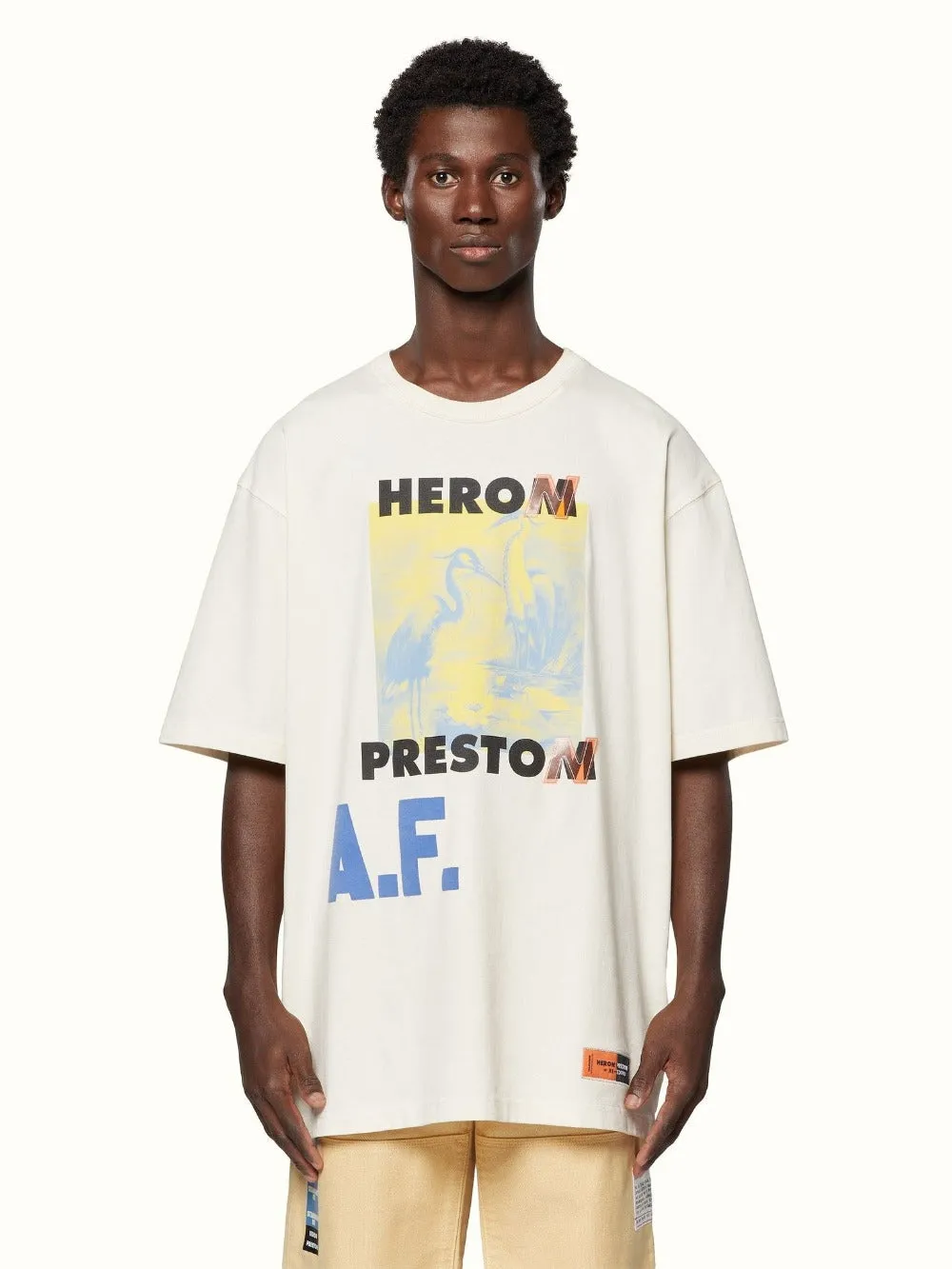 Heron Preston SS Tee OS A.F. Authorized Off-White