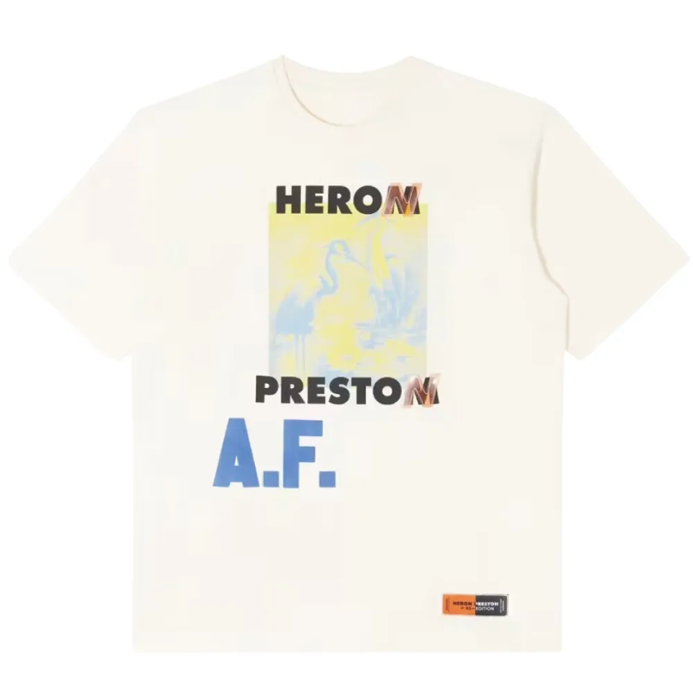 Heron Preston SS Tee OS A.F. Authorized Off-White