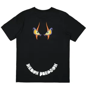 Heron Preston SS Tee OS Angry Eyes Black