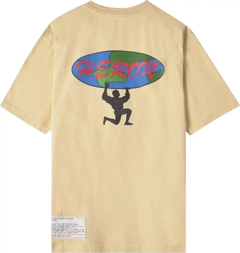 Heron Preston T-Shirt Atlas Beige Blue