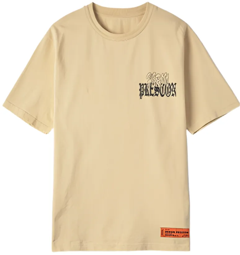 Heron Preston T-Shirt Atlas Beige Blue