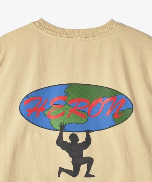 Heron Preston T-Shirt Atlas Beige Blue