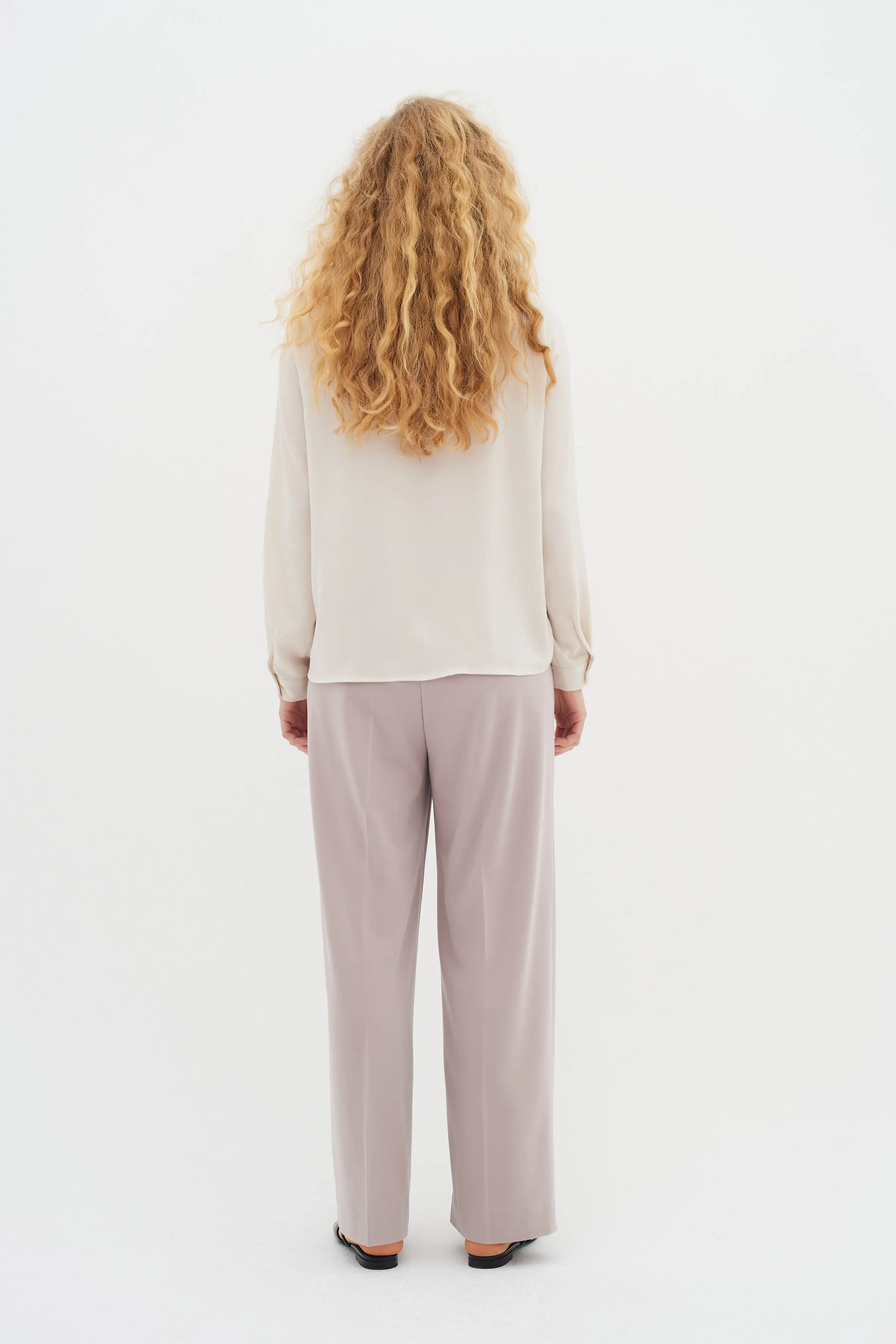 Inwear Dota Pleat Detail Blouse In Cream