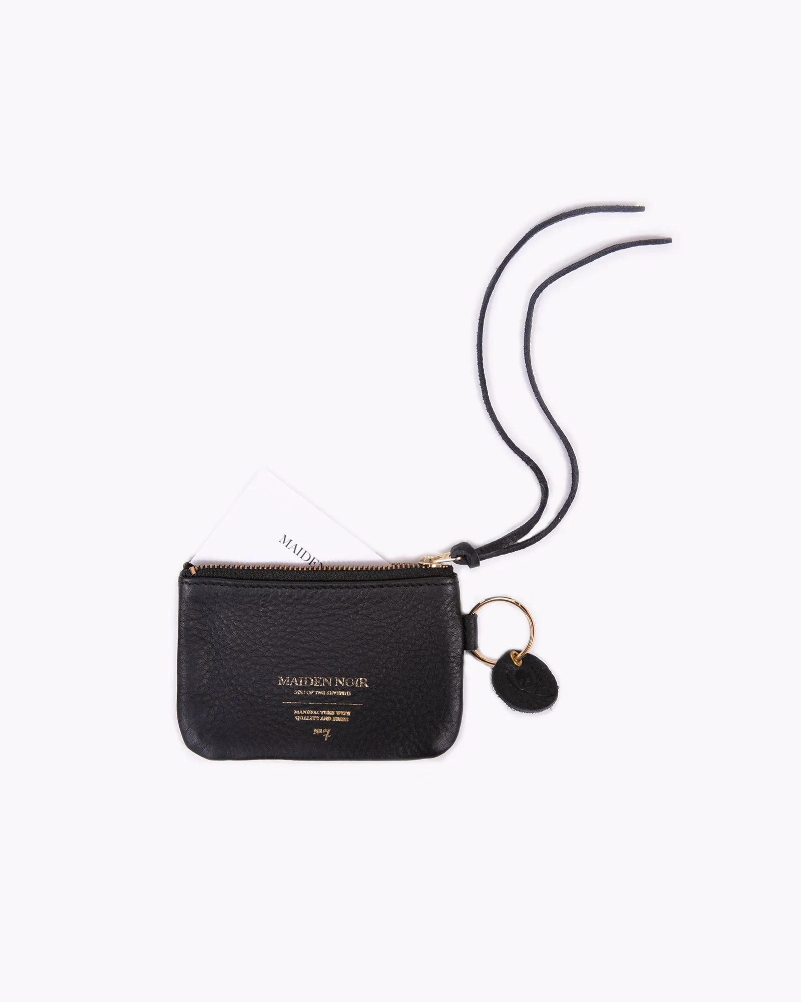 Leather Coin Purse - Black