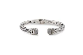 Mandapa Bangle-White Sapphire