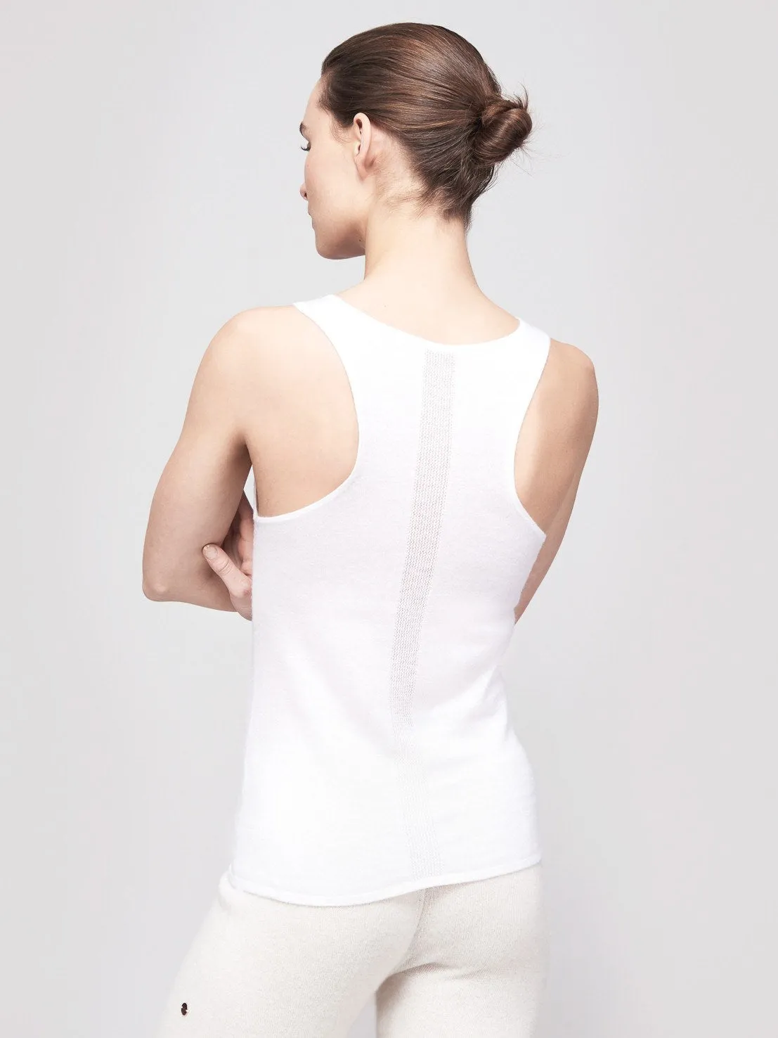 Mover-Breather Cashmere Tank - Winter White