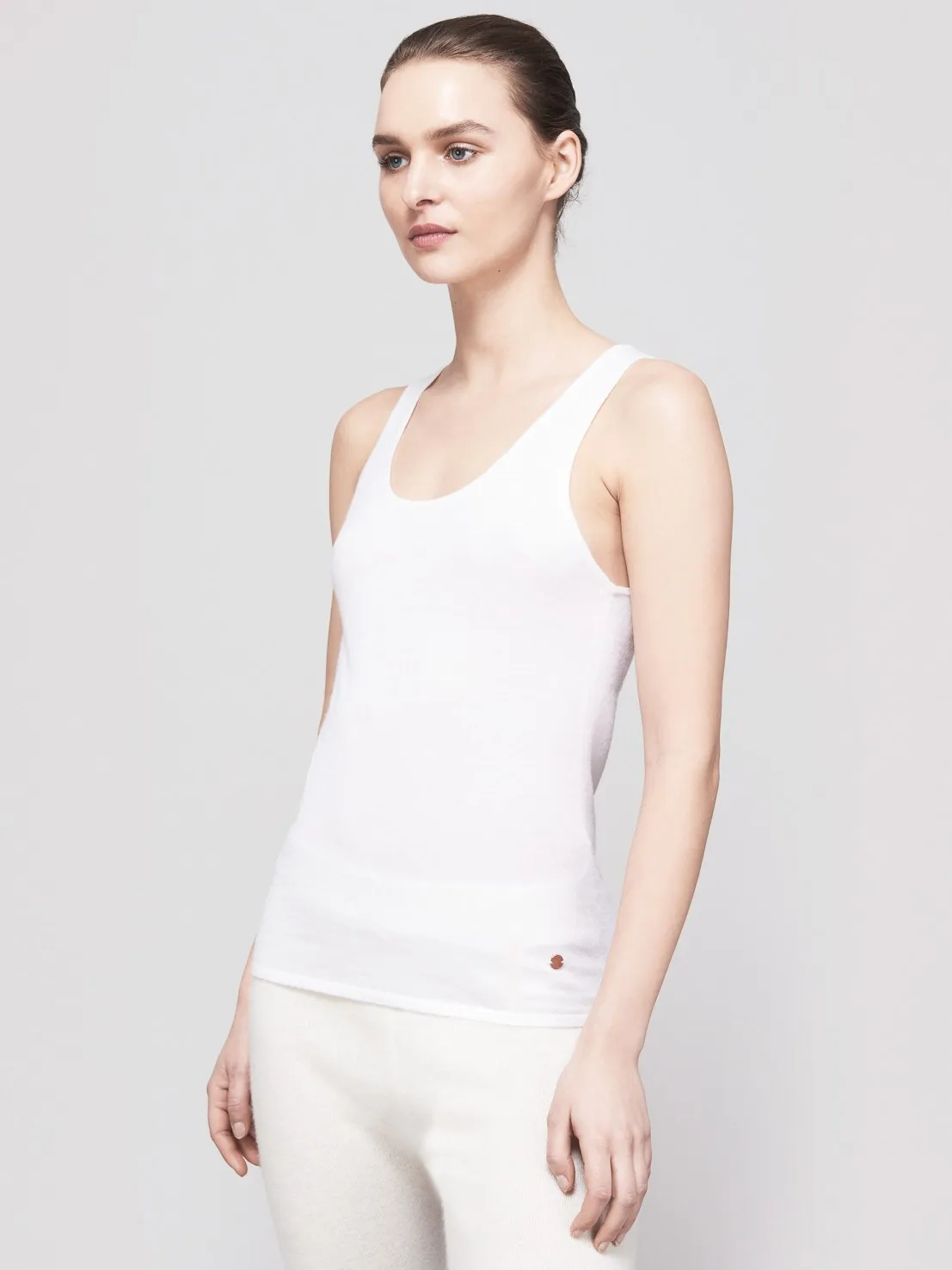 Mover-Breather Cashmere Tank - Winter White