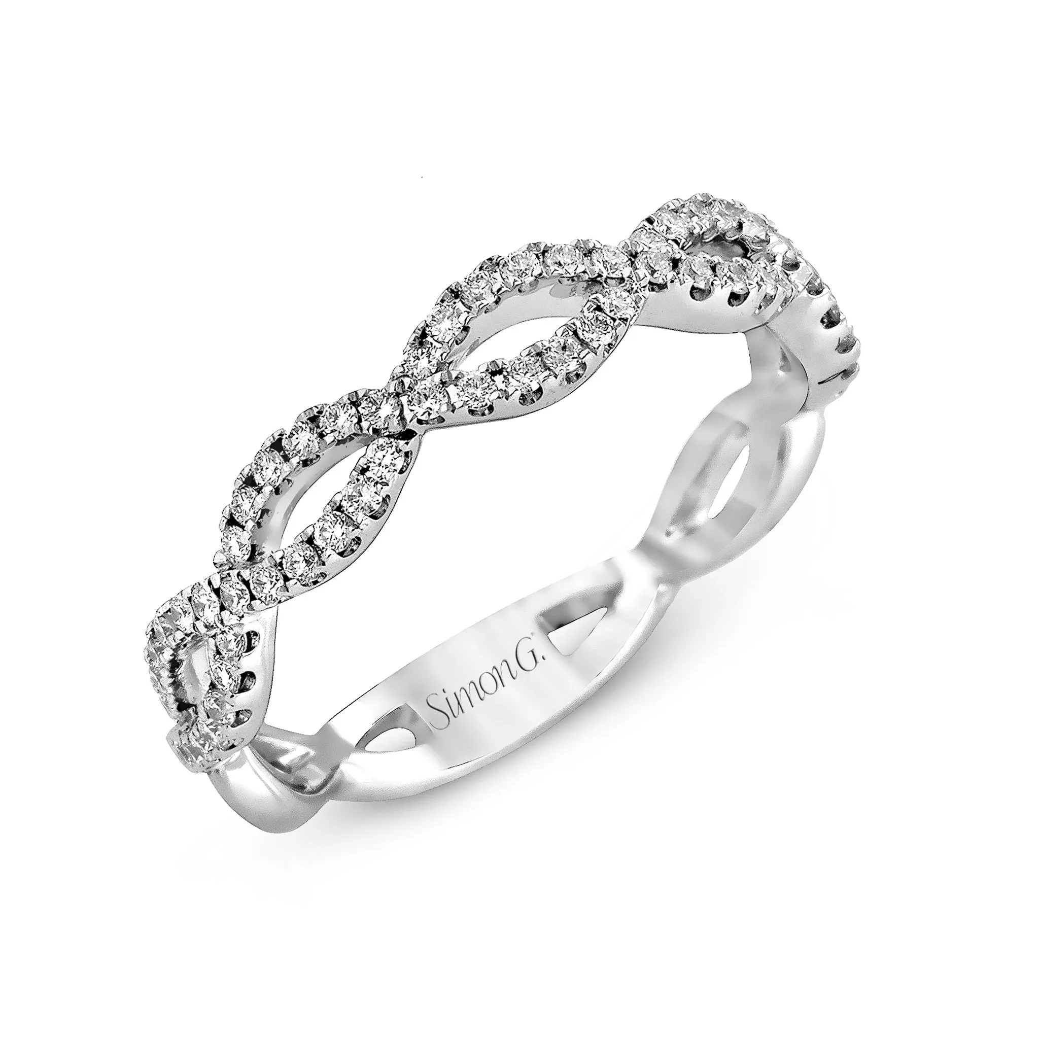 Pear-cut Criss-cross Engagement Ring & Matching Wedding Band in 18k Gold with Diamonds