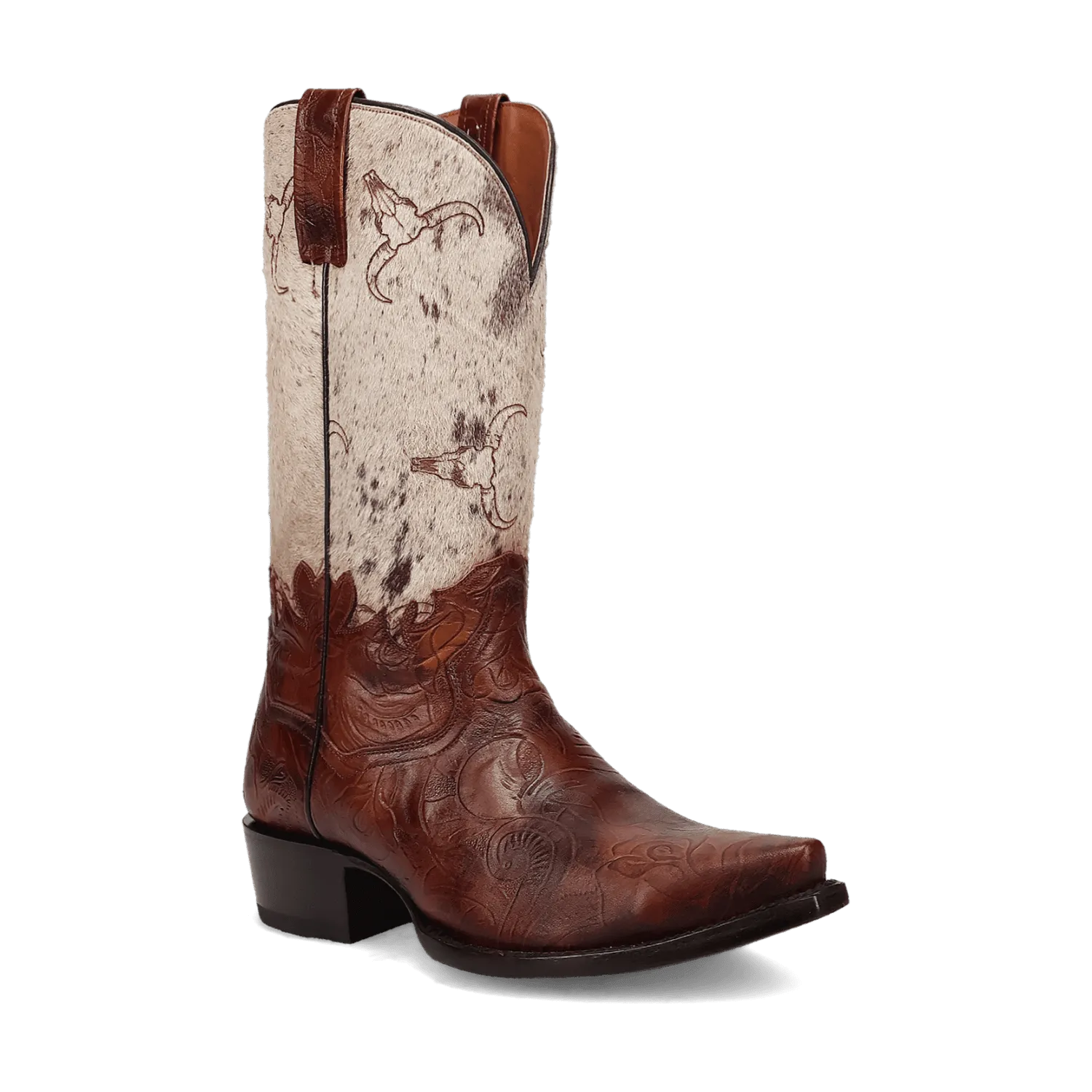 RODEO HAIR ON LEATHER BOOT