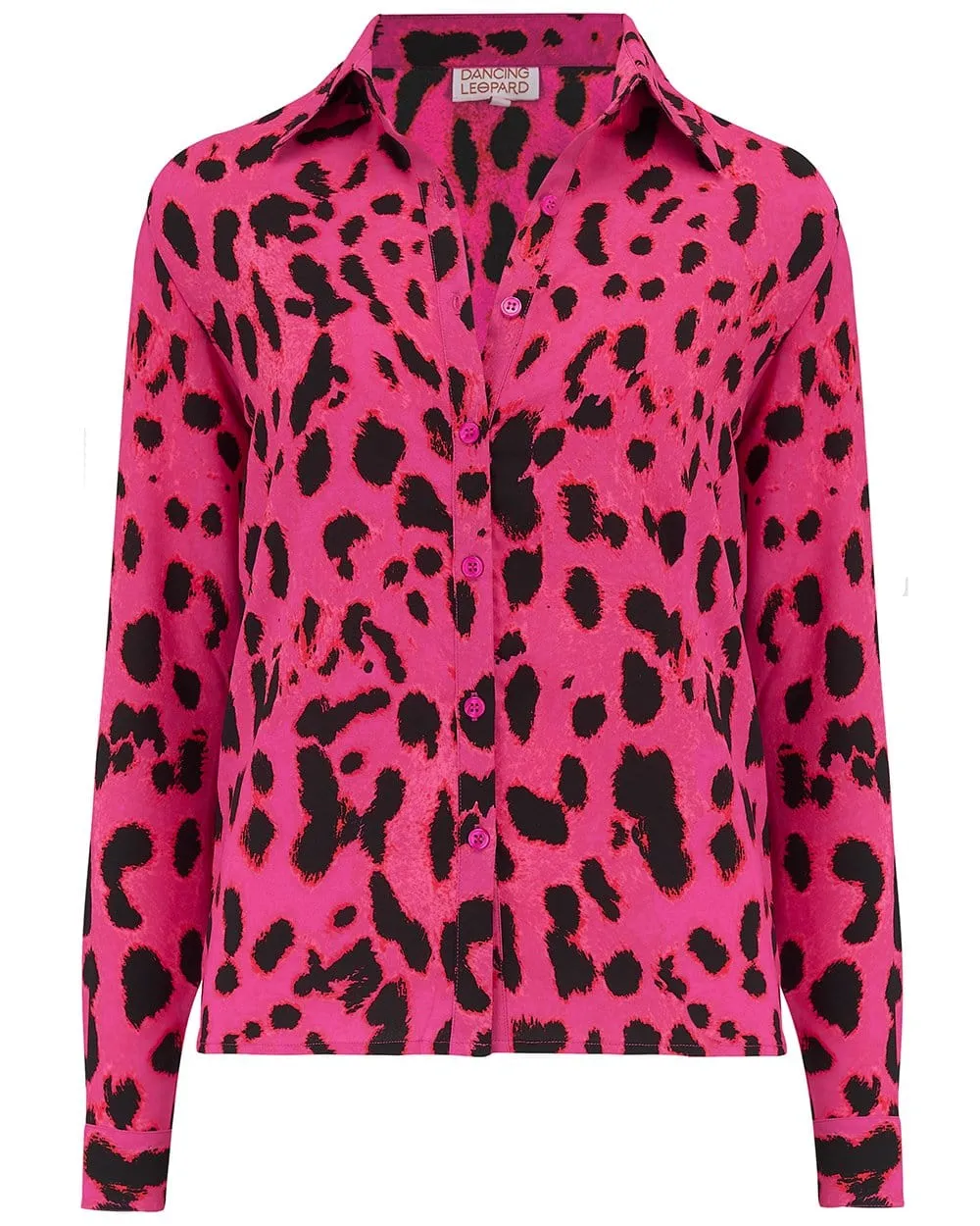 San Diego Shirt In Pink Leopard