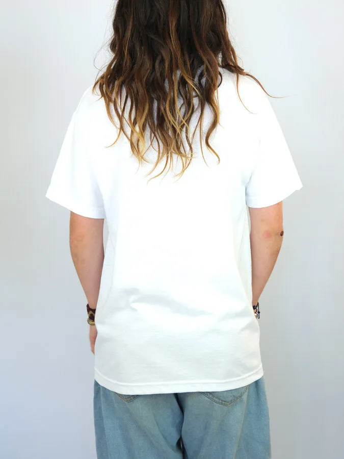 Snack Skateboards - Blackbird Tee Shirt - Heavweight Cotton - White