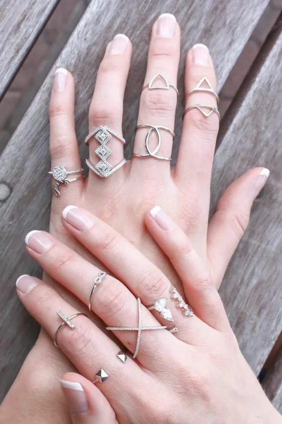 Sterling Silver CZ Criss Cross Ring