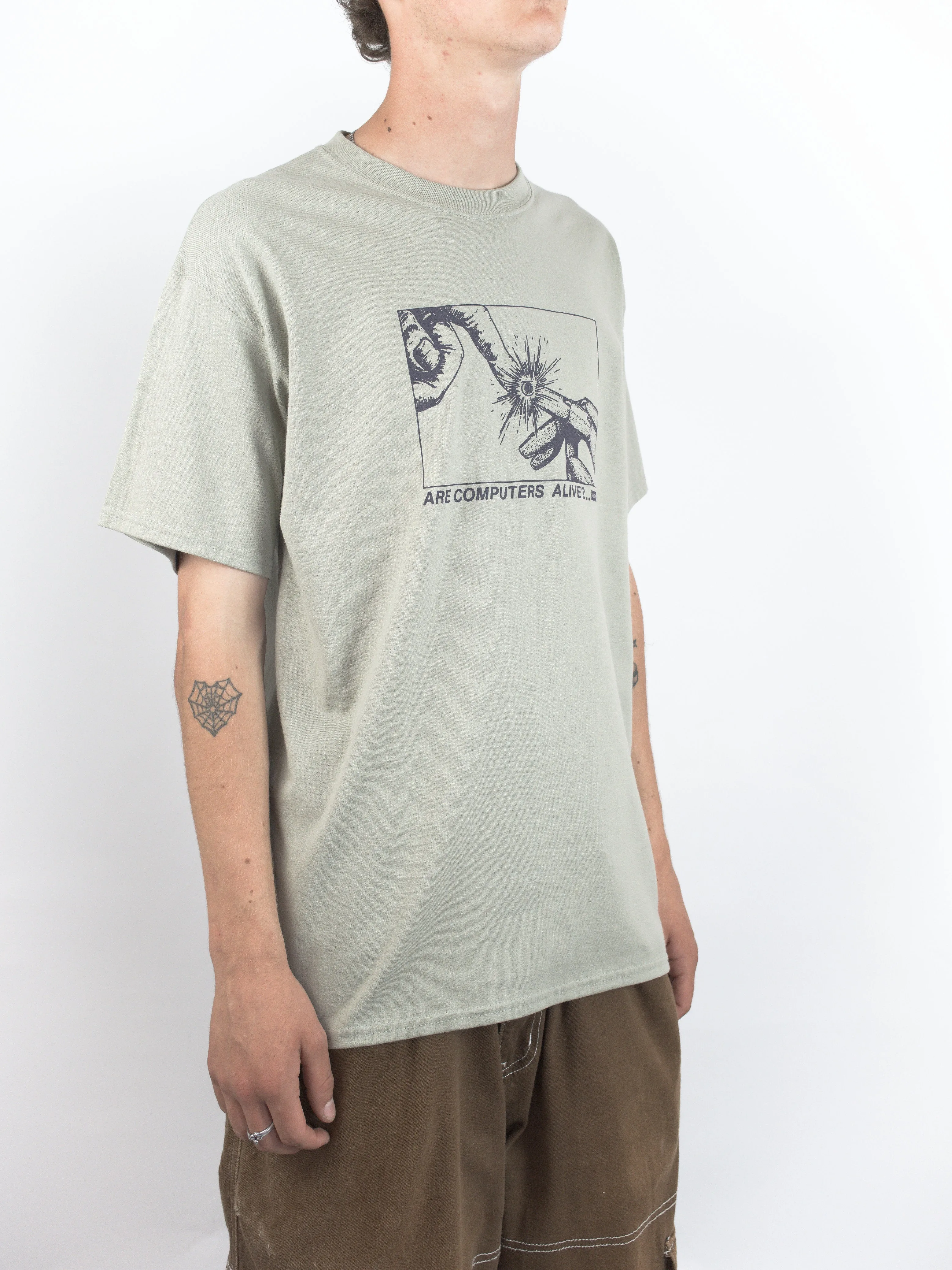 Theories Of Atlantis - Artificial Inteligence Tee- Heavyweight Cotton - Sage