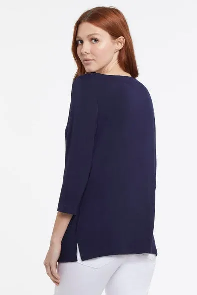 Tri 71610 Boat Neck Top