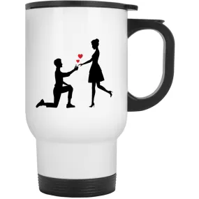 Valentine Special Printed Travel Mug Best Gift For Your Partner(Print Your Own Designs)
