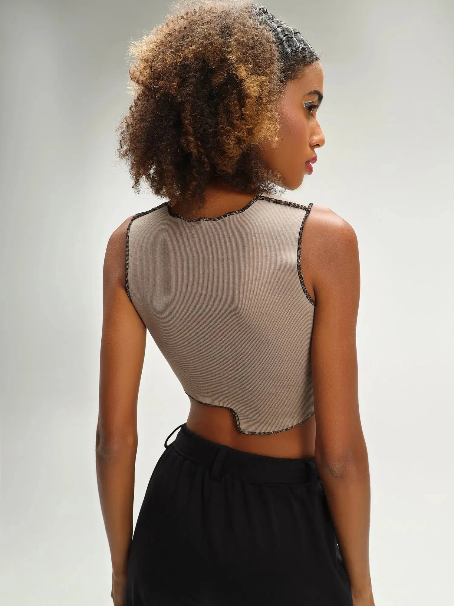 Vienna Mocha and Black Parachute Jogger Set