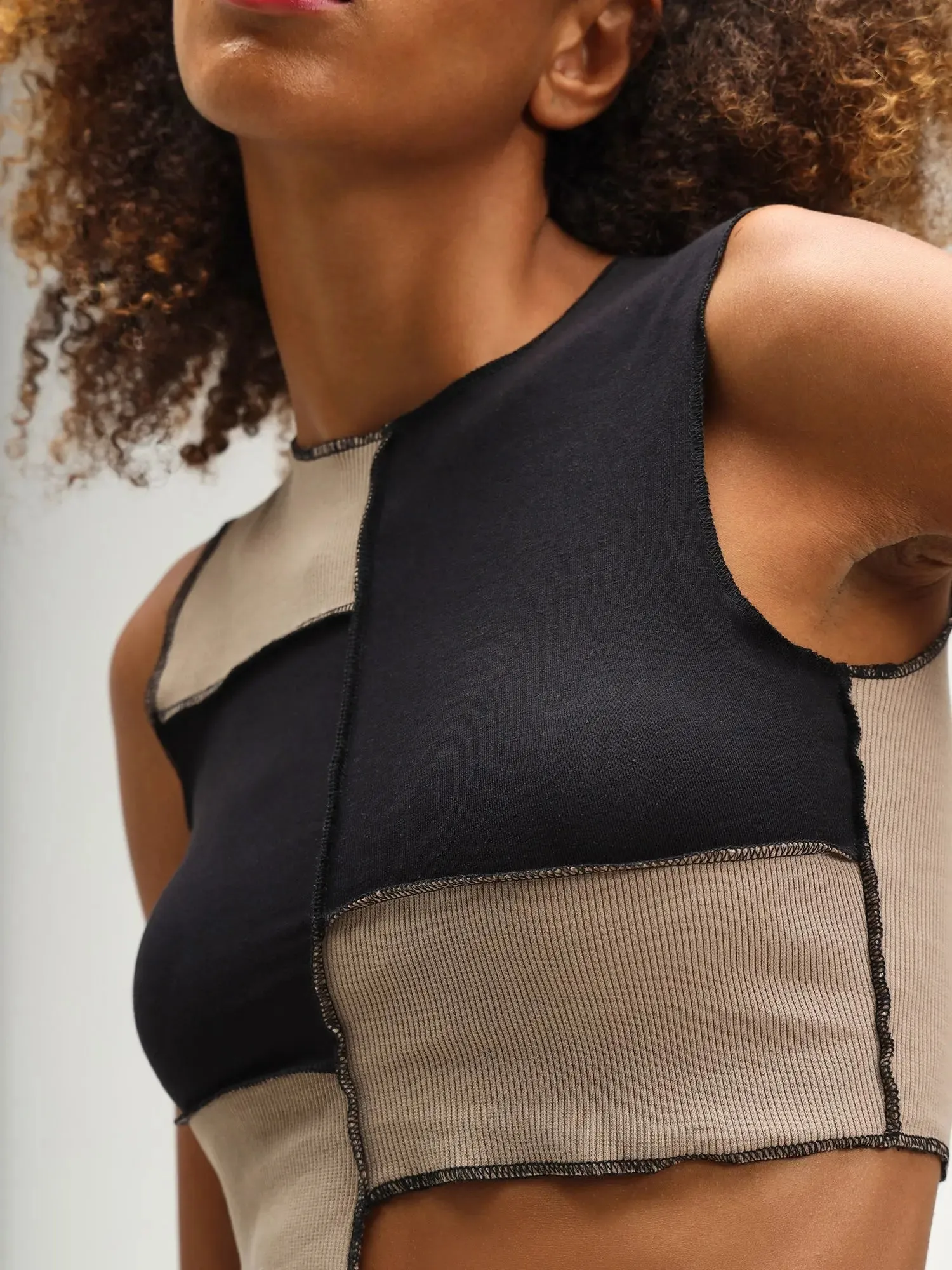 Vienna Mocha and Black Parachute Jogger Set